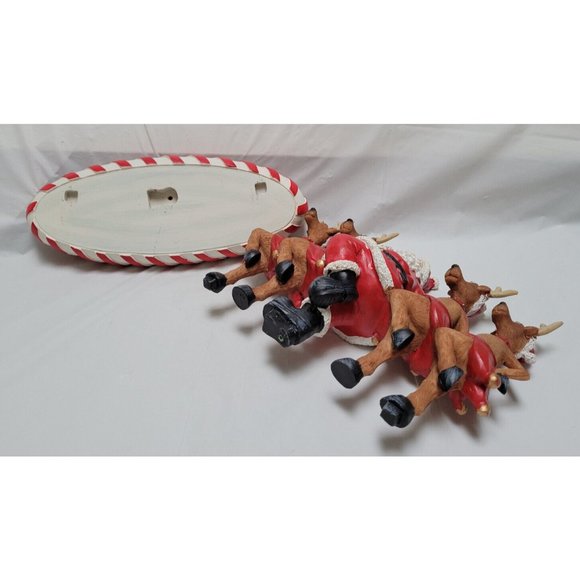 2008 Collections Etc Santa and Reindeer Dancing Musical Tabletop Decorat… - Picture 2 of 16